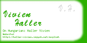 vivien haller business card